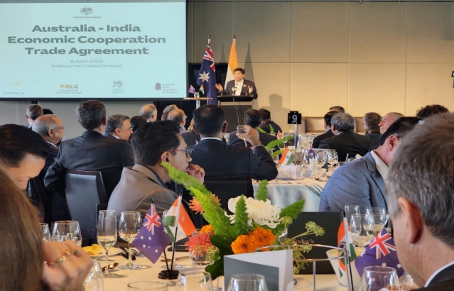  Delivered the keynote address at the lunch with business leaders organised by Australia India Chamber of Commerce in Melbourne.